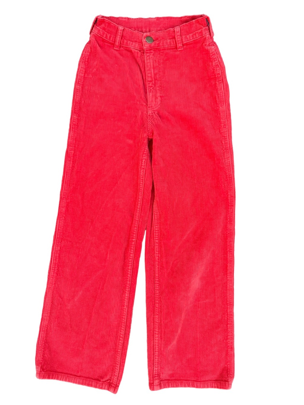 Billabong x Wrangler The Retro Red Corduroy Wide Leg Pants 25 Womens Vintage EUC